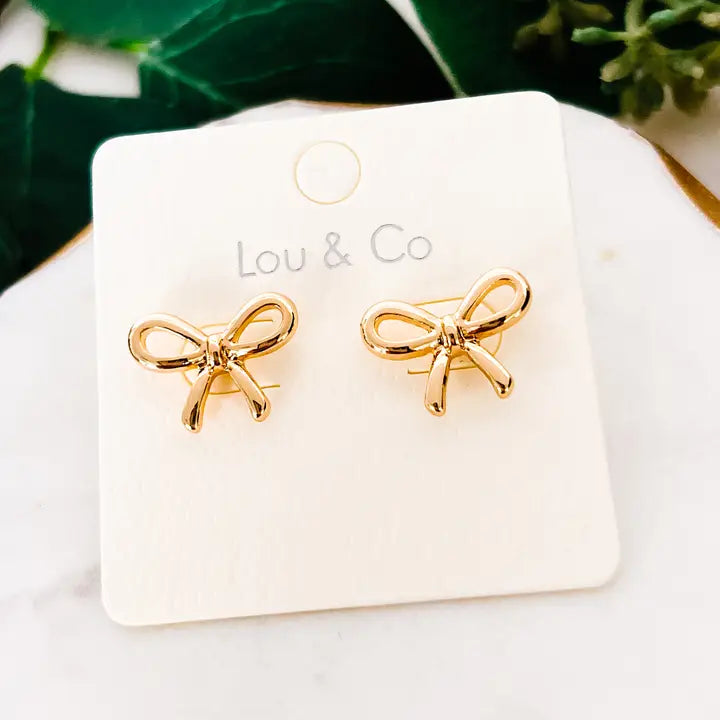 Petite Bow Stud Earring